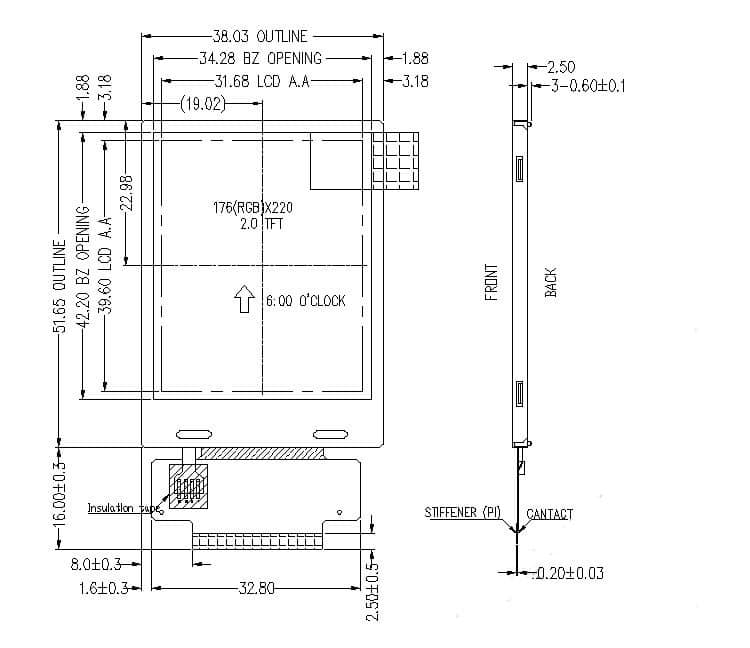 2.0 LCD structure