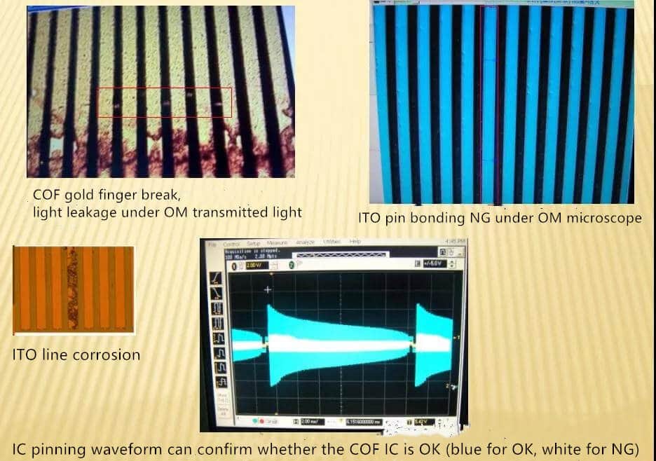 repair LCD with vertical strips and lines