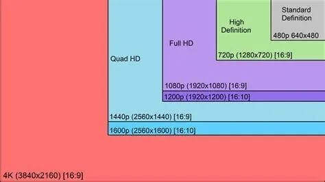 different resolution of display