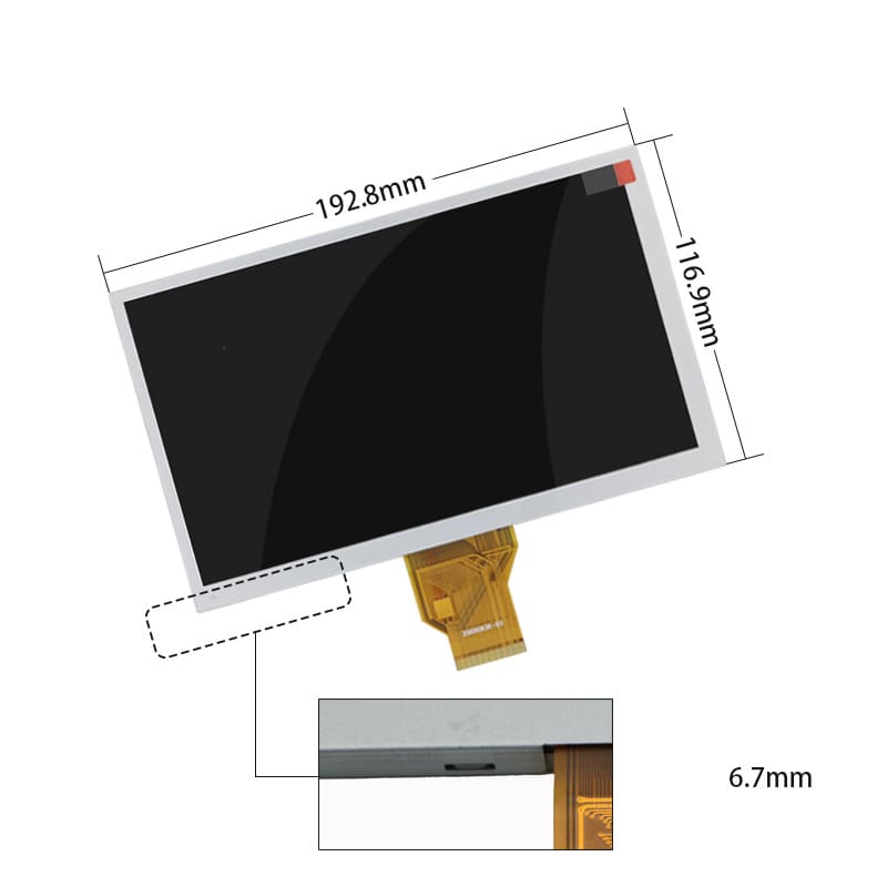 8 pollice 800*480 schermo LCD