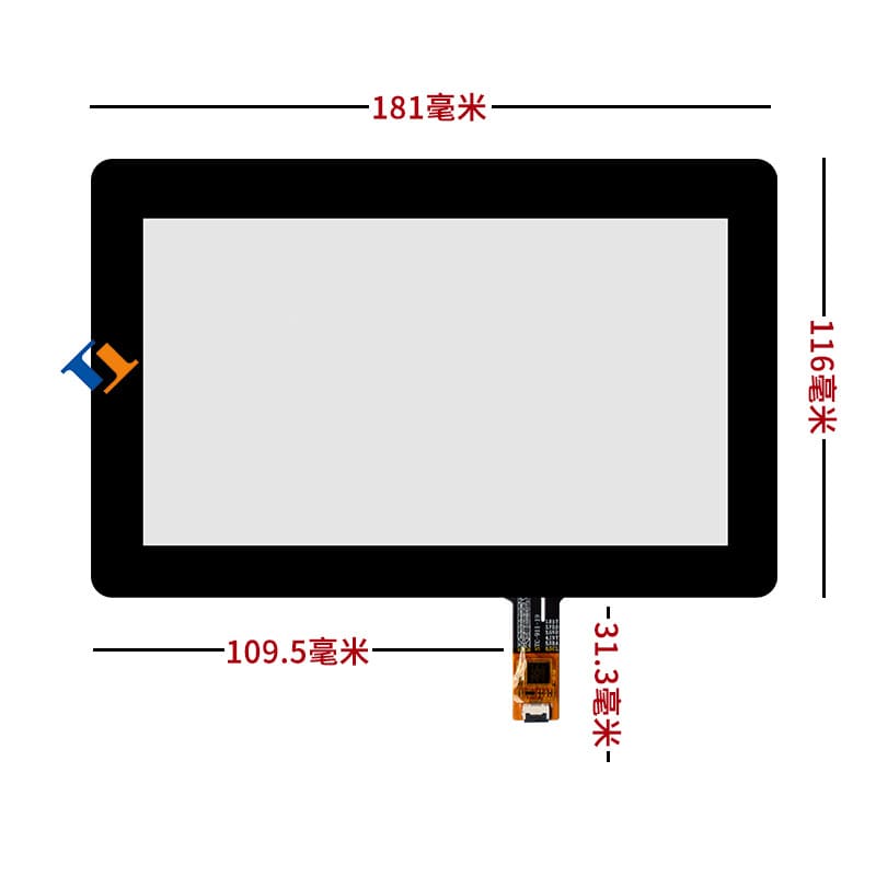 7 inch I2C CTP touch screen